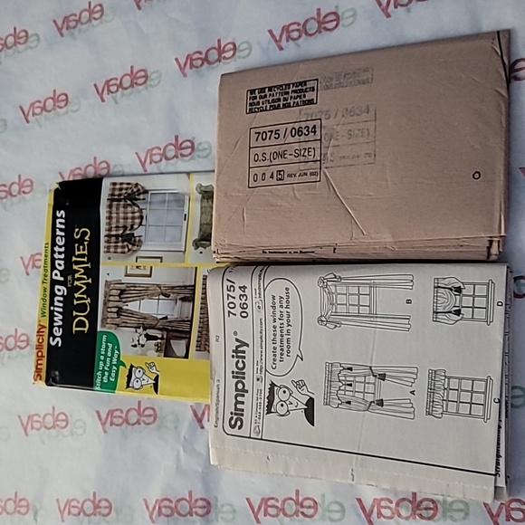 Simplicity Window Treatments Sewing Pattern 0634 Uncut 2002 - Picture 5 of 7